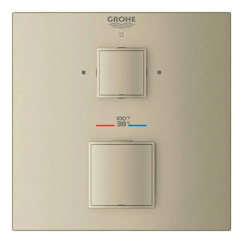 LIXIL 24158EN0 TRIM 24158EN0 BN THERMO VALVE GROHTHERM CUBE SGL FUN 2-HDL