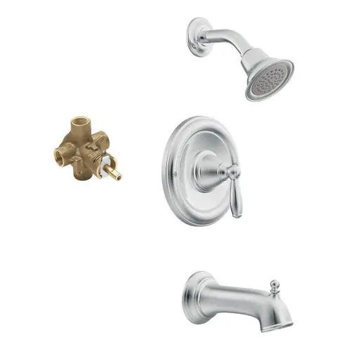 Moen KTSBR-P-T2153CR Shower Kit PC Brantford Posi-Temp
