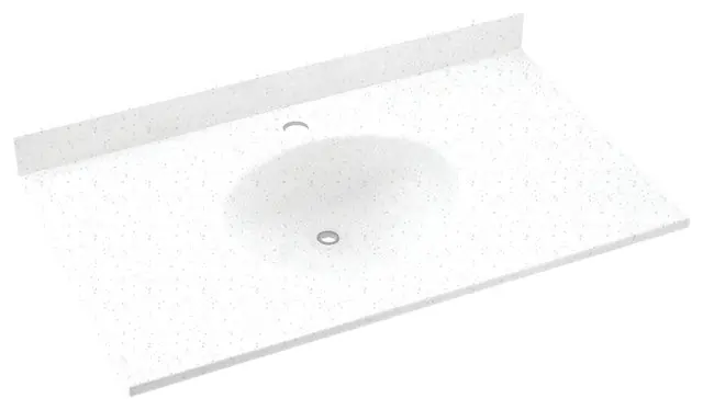 Swan VT02249.035 Vanity Top 22X49 Single Bowl Arctic Granite