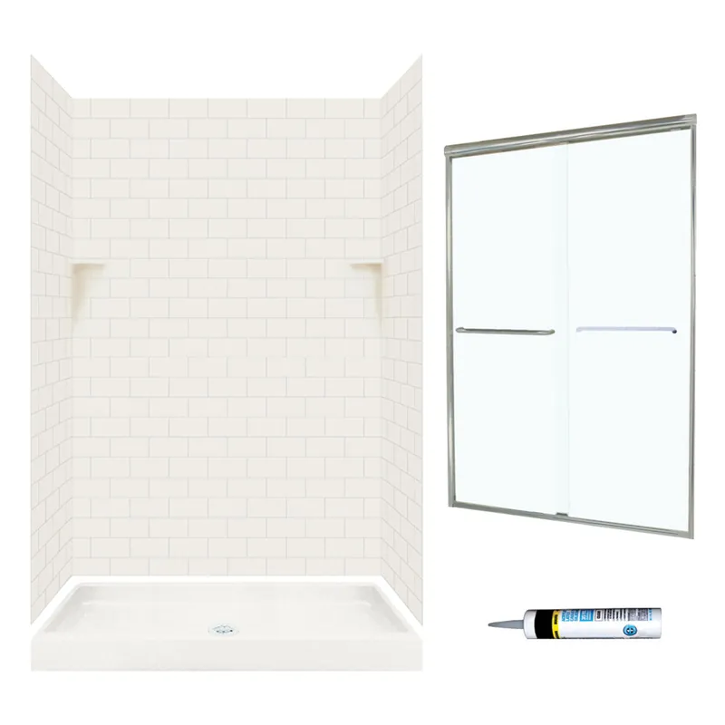 MULTI VENDOR KIT PARENTS STP3448018-M46570NC SHOWER KIT ST344818NC NCKL/CLR GLSS SUBWAY TILE