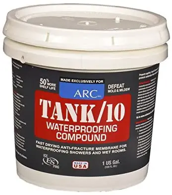 ARC INC LB00115 TANK 10 WP2001-TNK WATERPROOFING 1 GAL F/ TUFF-FORM INSTALLATION