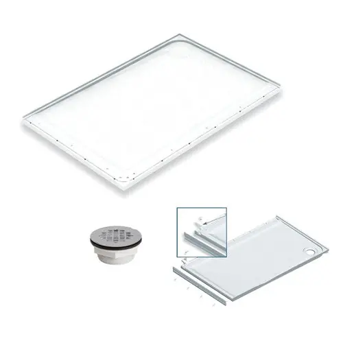 ARC INC K26107R SHOWER BASE KIT 53-7/8X34-7/8 W/DRAIN