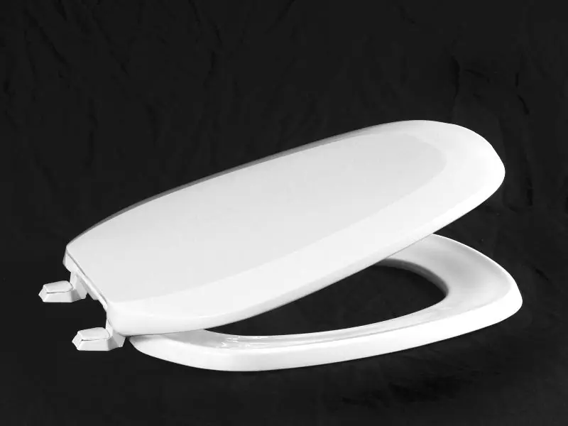 Centoco EMB201-001 Seat WHT RND CLOSED FRONT W/COVER PLASTIC