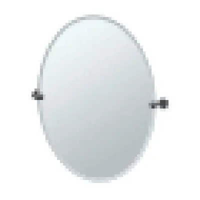 GATCO 4249MXLG MIRROR 24X32 OVAL LARGE PIVOTING FRAMELESS