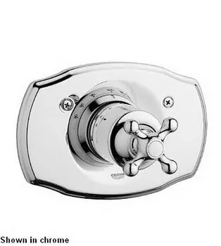 LIXIL 19612RR0 SHOWER TRIM 19612RR0 VEL/PC SEABURY CROSS HDL