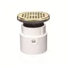 OATEY 72077 DRAIN 3-4 PVC BODY HUB & SPG 72077 5 NKL RND GRATE SQ RING