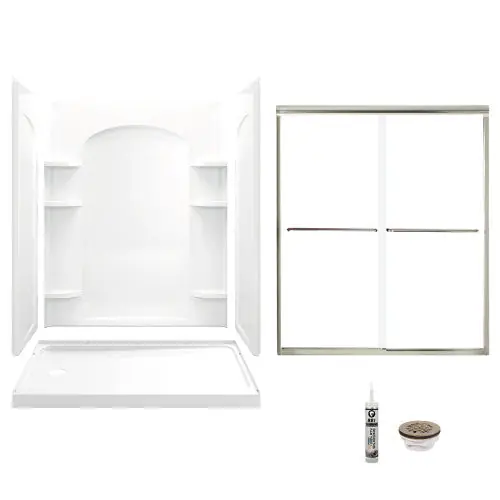Multi Vendor Kit Parents 7218L-5475NC-B-0 Shower Kit 60X32 LH WHT 7218L-5475NC-B-0