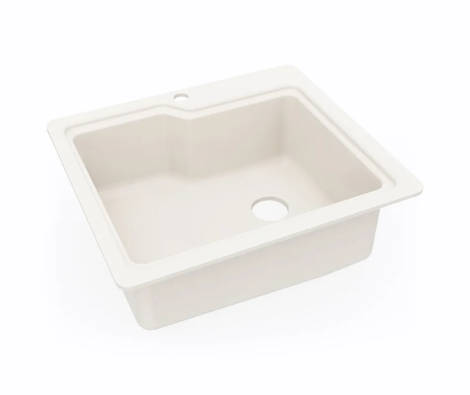 Swan Corporation KS02522SB.018 25 x 22 in. 1 Hole Composite Single Bowl Drop-in Kitchen Sink