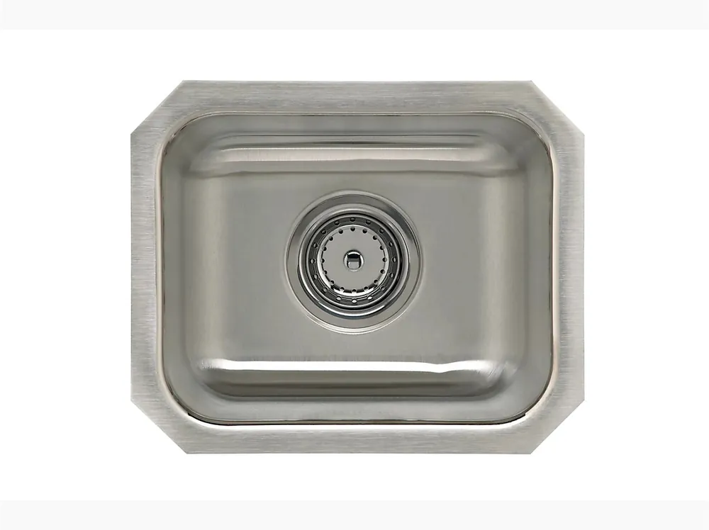 Kohler UCL1515B Sink 14X12X7 Stainless Steel Undermount With Strainer