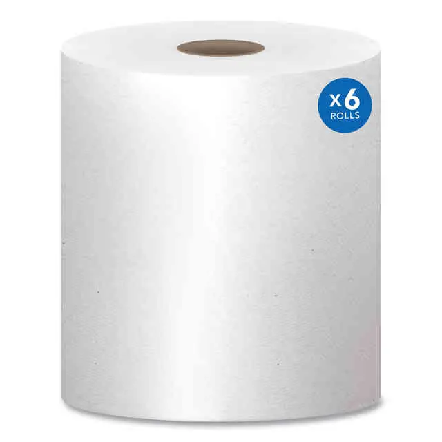 Essendant KCC01005 Towels 1-Ply White Scott Hard Toll 6 Rolls/Carton