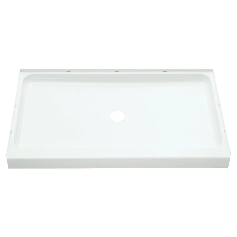 Multi Vendor Kit Parents 7222-5475NC Shower Kit White Shower Nickel Drain Door