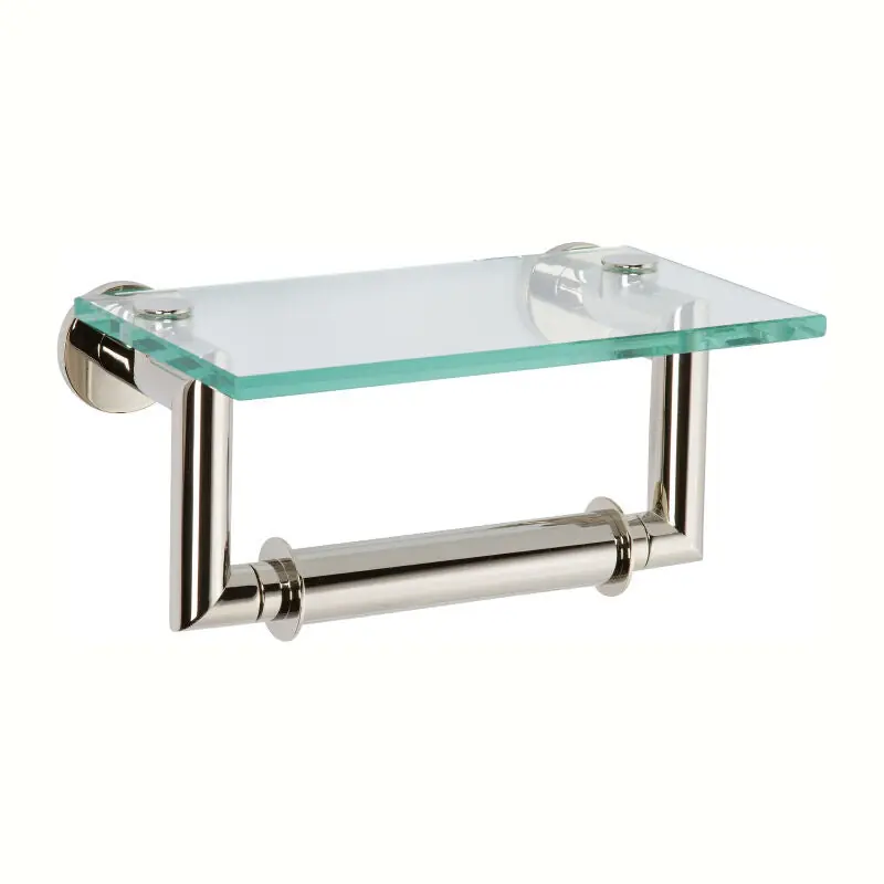 Brasstech 4627/PN Tissue Holder 4627/PN Kubic Double Post W/Cover