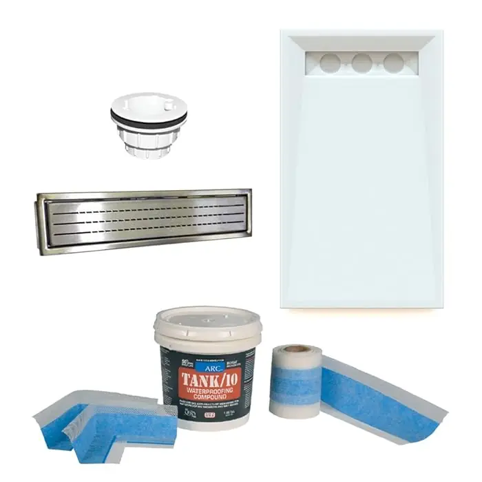 ARC INC K5132L-PRO-SLBS Shower Base Kit 51-1/4X32-1/4