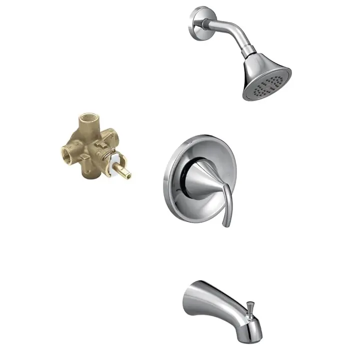 Moen KTSGL-P-T2743EPCR Trim Kit KTSGL-P-T2743EPCR Tub/Shwr Glyde Posi-Temp