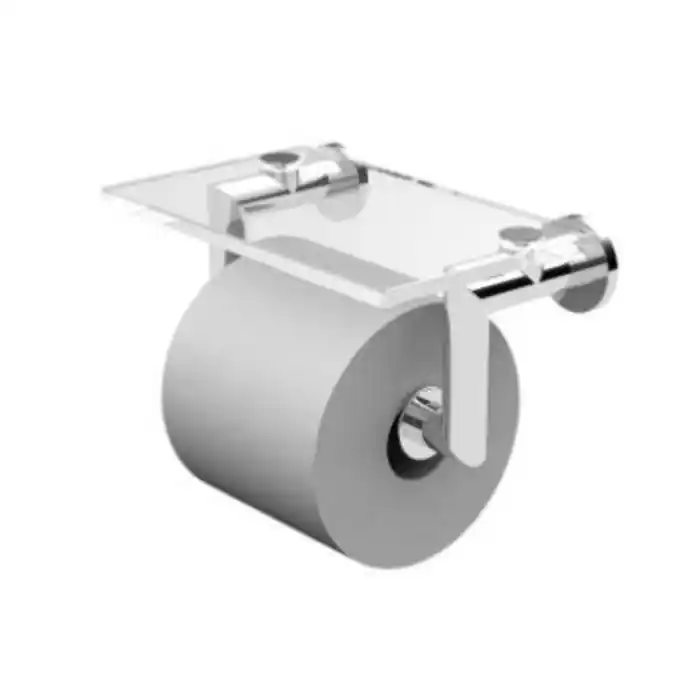Brasstech 4627/PC Tissue Holder 4627/PC Kubic Double Post w/Cover
