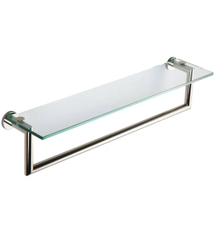 Brasstech 4619T-24/PN Shelf 24in W/Towel Bar