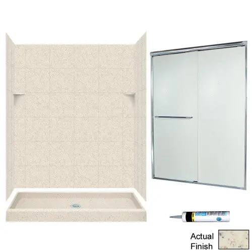 MULTI VENDOR KIT PARENTS SQP3460050-M58570CR SHOWER KIT SQ346050CR CHRM/RAIN GLSS SQ TILE
