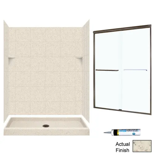 MULTI VENDOR KIT SQP3460050-M58570BC SHOWER KIT SQ346050BC BRNZ/CLEAR GLSS SQ TILE