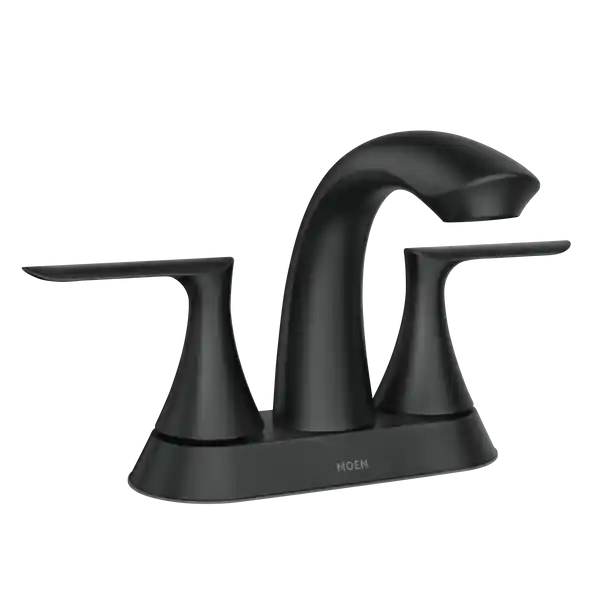 Moen 84515BL Findlay Matte Black Two-Handle High Arc Bathroom Faucet