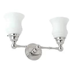 Brasstech 1182/PB LIGHT DBL ETCHED GLASS 1182/PB CHELSEA COLLECTION