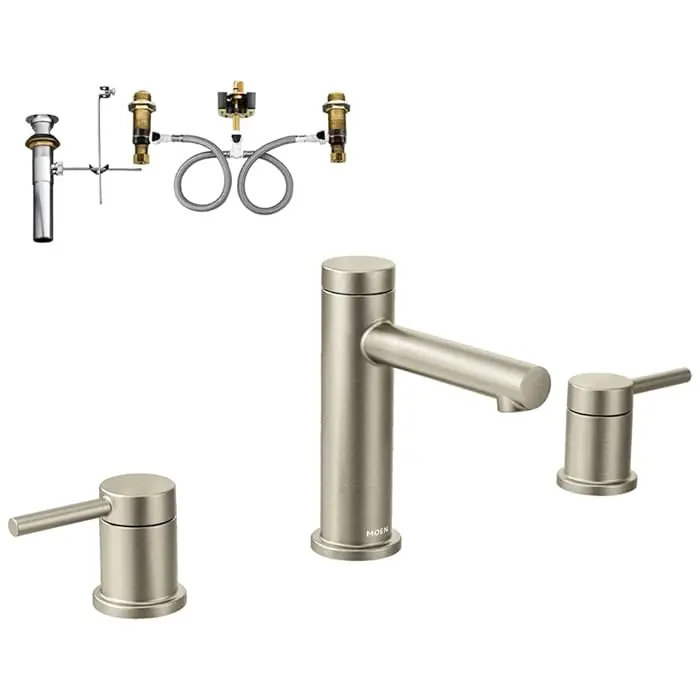 Moen K-T6193BN LAV FCT KIT K-T6193BN ALIGN 2-HDL W/DRAIN & ROUGH-IN