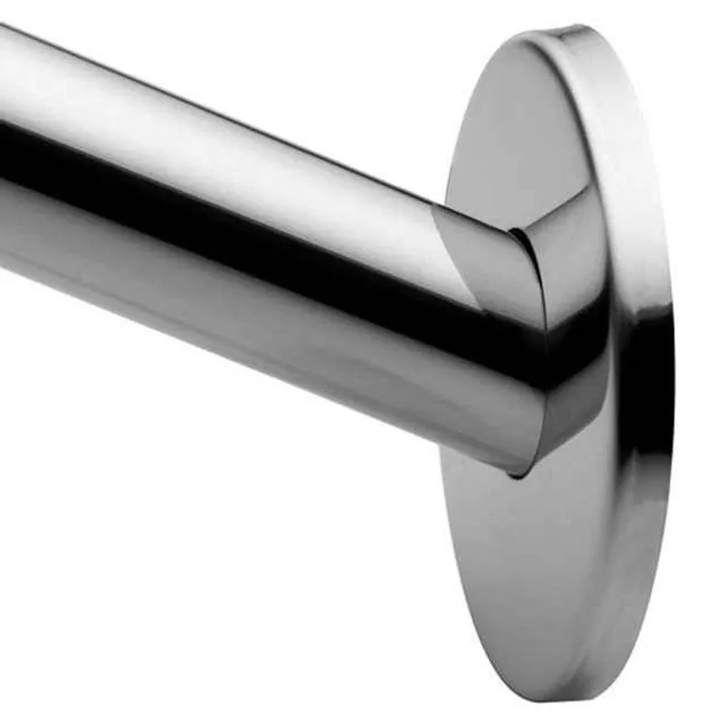 Moen CSR2145-RR-CH Shower Rod Kit Curved Fixed With Roller Rings