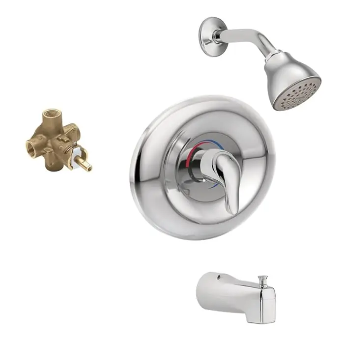 Moen KTSCH-P-TL2369EPCR Shower Kit PC Chateau Tub/Shower Posi-Temp