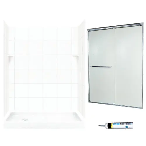 MULTI VENDOR KIT SQP326L010-M58570CR SHOWER KIT SQ326L10CR CHRM/RAIN GLSS SQ TILE