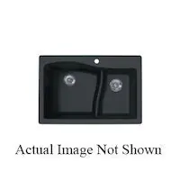 Swan QZ03322LS.076 SINK 33X22 1HL DBL BWL QZLS-3322
