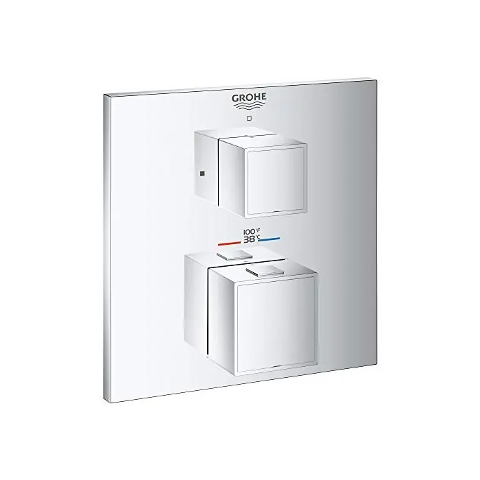 LIXIL 24158000 TRIM 24158000 PC THERMO VALVE GROHTHERM CUBE SGL FUN 2-HDL