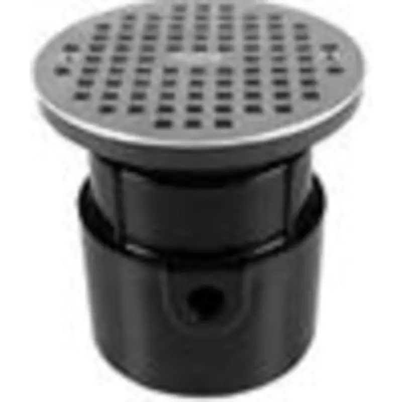 Oatey 82187 Drain 3-4 ABS GP Body Hub & Spg With 6 Chm Rnd Grate