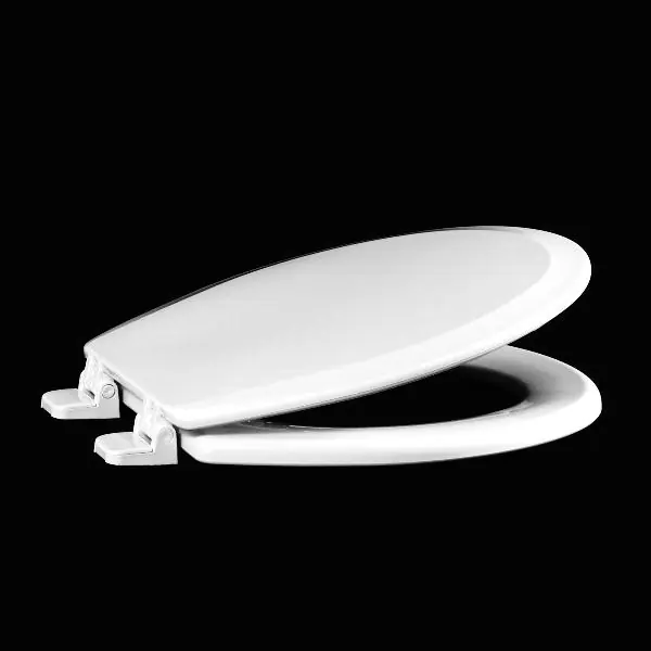 CENTOCO 900-301 SEAT 900-301 CRANE WHT ELON CLOSED FRONT W/COVER WOOD