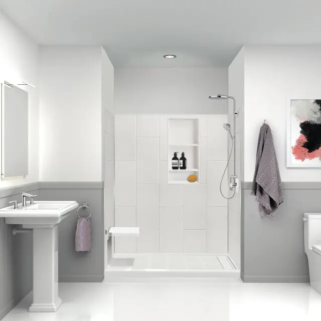 Jiangsu Fashion Composite PWK603672-231 Shower Wall Kit 60X36X72 White