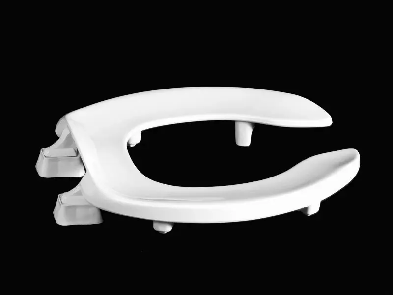 CENTOCO HL300STSCC-001 Seat WHT RND OPEN FRONT L/COVER PLASTIC