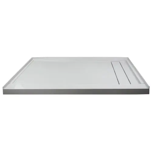 JIANGSU FASHION COMPOSITE FLU6032R-39 SHOWER BASE 60X32 GREY ULTRA LOW RH LINEAR