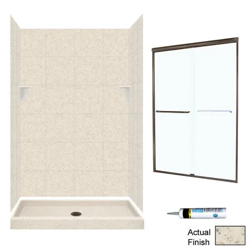 MULTI VENDOR KIT PARENTS SQP3448050-M46570BC SHOWER KIT SQ344850BC BRNZ/CLR GLSS SQUARE TILE