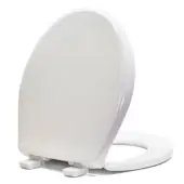 BEMIS 200E3 390 SEAT 200E3-390 CTTN WHT RND SLOW CLOSE CLSD FRNT W/CVR