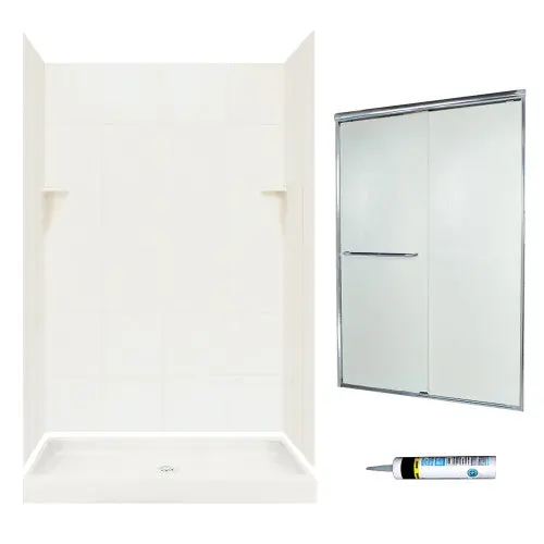 Multi Vendor Kit Parents SQP3448018-M46570CR Shower Kit SQ344818CR Chrm/Rain Glss Square Tile