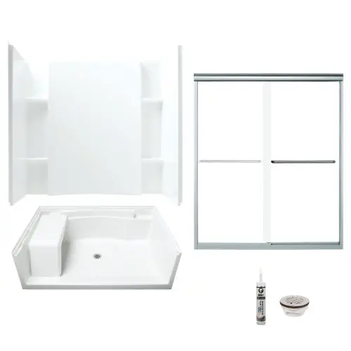 Multi Vendor Kit Parents 7116-5475SC-B-0 Shower Kit 60X36 WHT