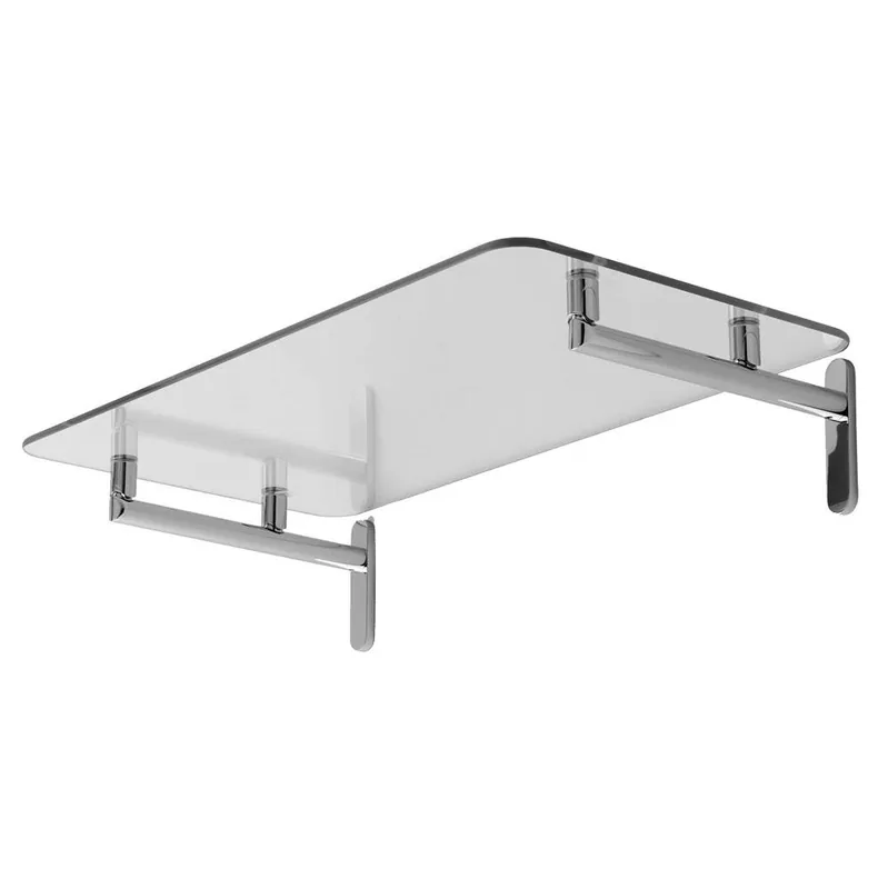 Brasstech 0240-24/PC Shelf 24' Hotel Tmprd Glss Sine Collection