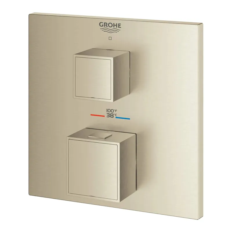 LIXIL 24157EN0 TRIM 24157EN0 BN THERMO VALVE GROHTHERM CUBE SGL FUN 2-HDL