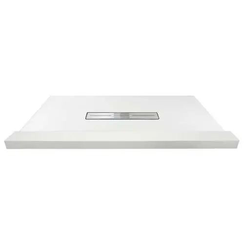 Jiangsu Fashion Composite FZS6736C-31 Trimslate Base 67X36 WHT Center Drain