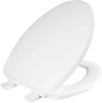 Church 1600E4-000 Elongated Wood Closed Front Toilet Seat White