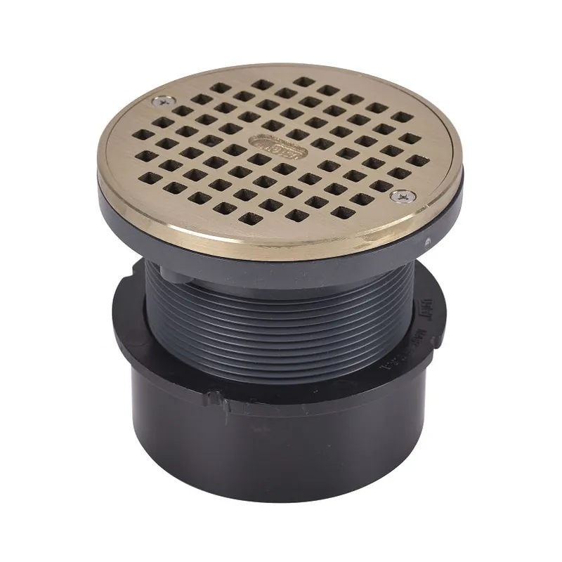 Oatey 82068 Drain 4 ABS GP Body Spg End 82068 with 5 Nkl Grate and Rnd Ring