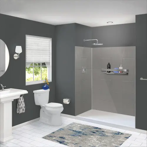 JIANGSU FASHION COMPOSITE PWK603672-240 SHOWER WALL KIT 60X36X72 12X24 TILE