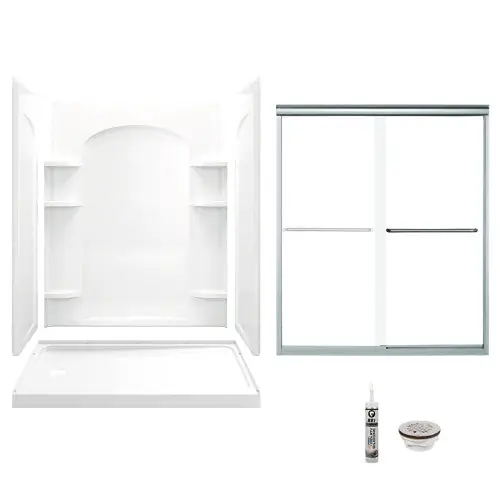 Multi Vendor Kit Parents 7218L-5475SC-0 Shower Kit 60X32 LH WHT