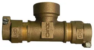 A Y MCDONALD MFG CO 5119-138 TEE 2X1 CTS X CTS X FNPT - NL