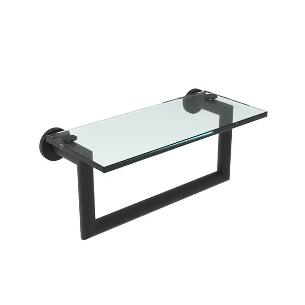 Brasstech 4619T-12/PC Shelf 12in with Towel Bar