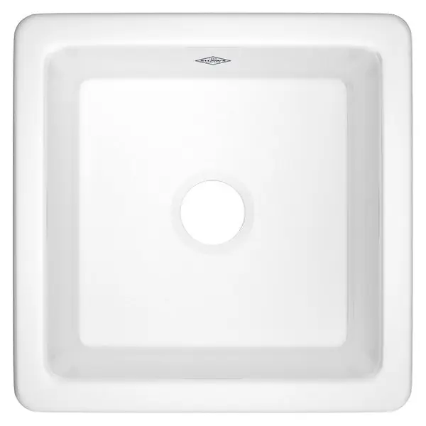 ROHL RC1818WH SINK 18X18 NHL SGL BWL SHAWS FIRECLAY BAR/PREP