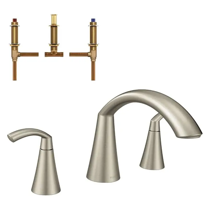 Moen KRTGL-D-T373BN Trim Kit Glyde Roman Tub 3HL Deck Mnt Lvr Hdl